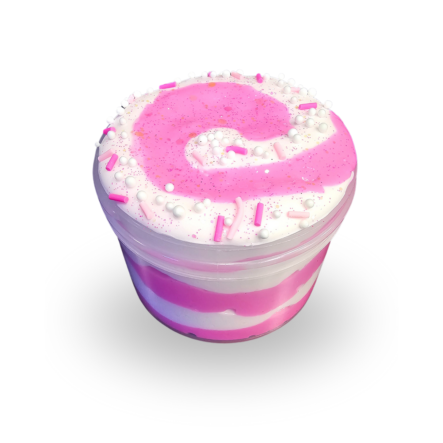 Pink Peppermint Swirl Slime